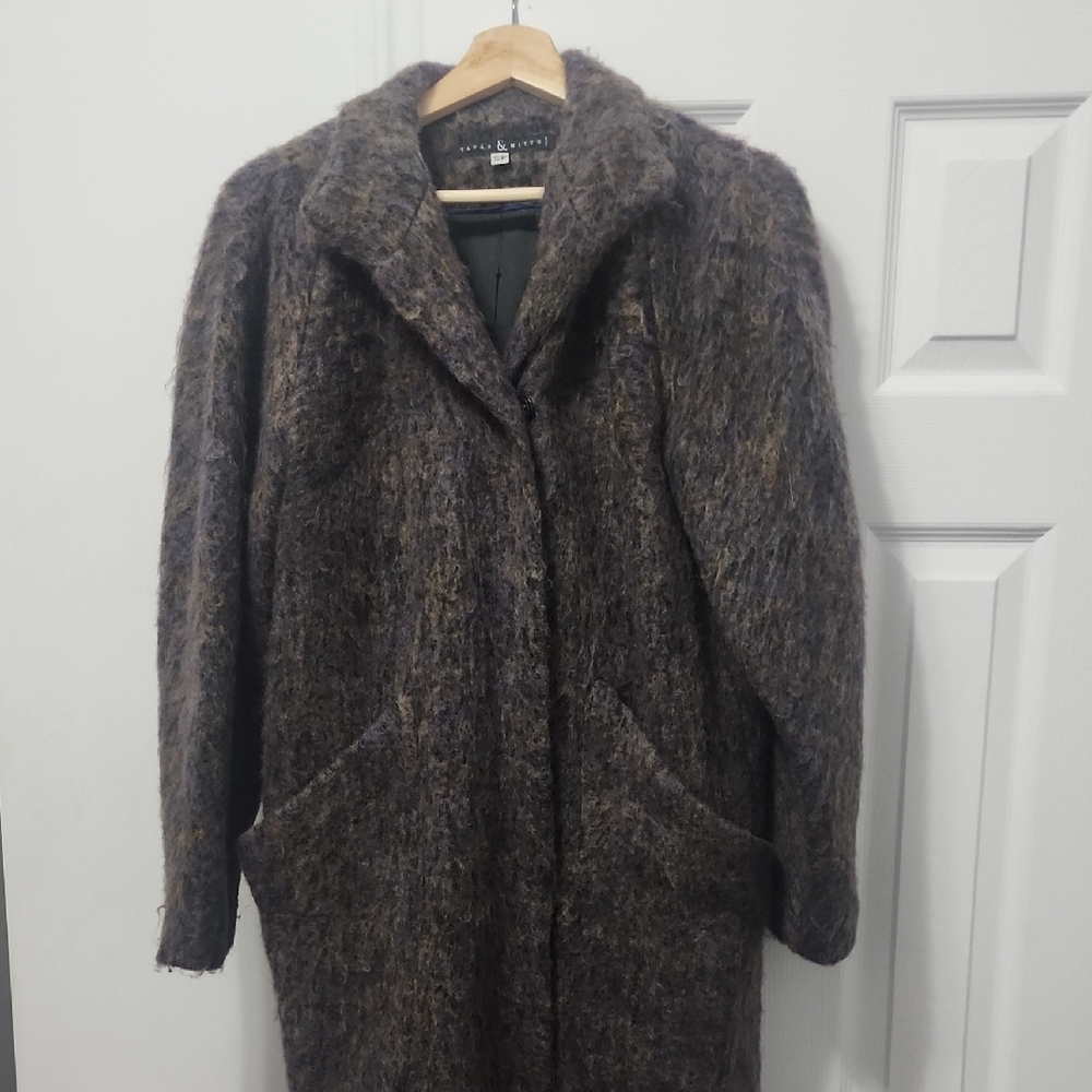 Tavan & Mitto Mohair Coat Jacket Winter Fall